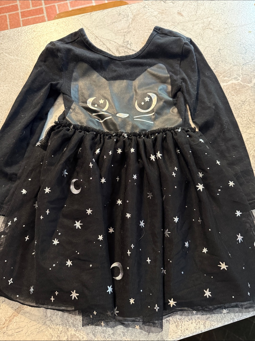 Old Navy Black Cat & Star Tulle Skirt Dress